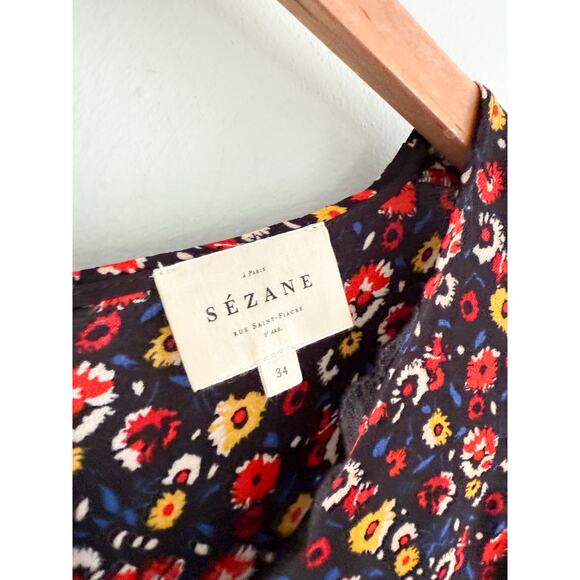 Sézane | Sezane | Marina Floral Lace Blouse | Sz 34/2 - Picture 5 of 11